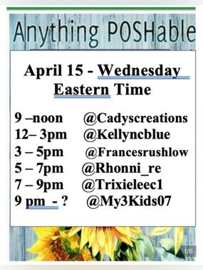 Cadyscreations is LIVE with Anything POSHable!